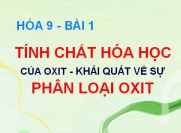 Tính chất hóa học của Oxit Axit, Oxit Bazơ, Khái quát về sự...